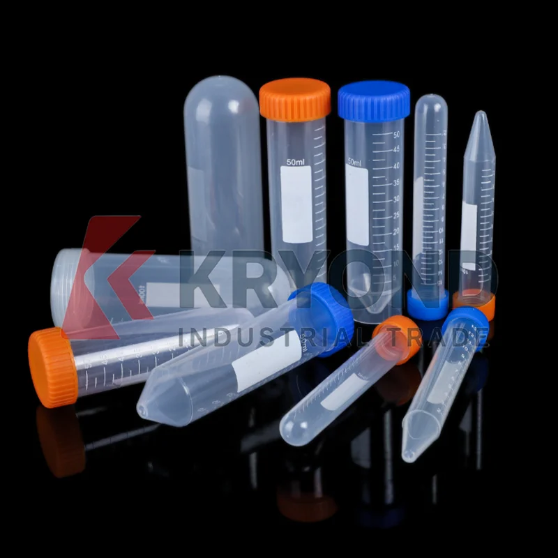Lab 10/15/25/50/100/120ml Plastic Centrifuge Tubes with Screw Cap Sampling Tube PCR Tube Repackaging Original Product