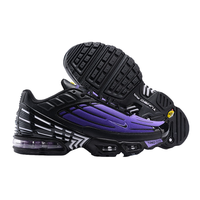 Nike Air Max Plus 3 Men Purple Shock-Absorbant Anti-slip and Abrasion-resistant Synthetic Leather Mesh Breathable Running Shoes