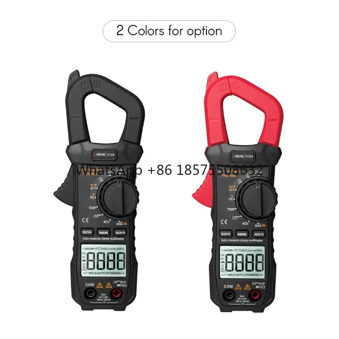 Digital Multimeter Clamp Meter 6000 Counts True RMS Amp DC/AC Current Clamp Tester Meter Voltmeter Auto Ranging LCD Display