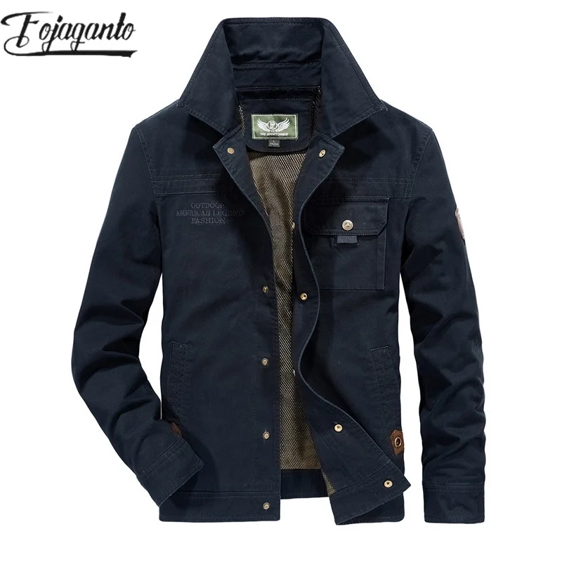 

FOJAGANTO 2024 Outdoor Casual Jacket For Men Cotton Slim Long Jacket High Quality Design Hot Street Wear Casual Jacket For Men