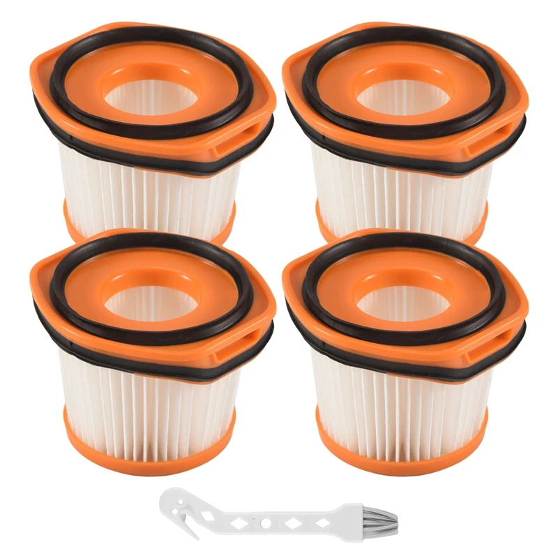 

4 Pack Replacement Vacuum Filter For Shark Wandvac System WV360 WS620 WS630 WS632 WS632BLBRN WS632GDBRN,Part XFFWV360