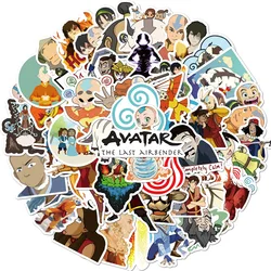 50 szt. Awatar ostatni Airbender naklejki Anime deskorolka gitara Laptop bagaż motocyklowy klasyczna zabawka naklejka dla dziecka