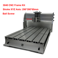 Ball Screw CNC Frame 3040 DIY CNC Router Engraving Machine Kit 4030 Stroke X Y Y Axis 290x390x60mm Spindle Motor Holder 52mm