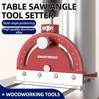 ENJOYWOOD Table Saw Angle Tool Setter Aluminum Alloy 120x120x22.2mm Precise Measurement Quick Angle Adjustment for Woodworking