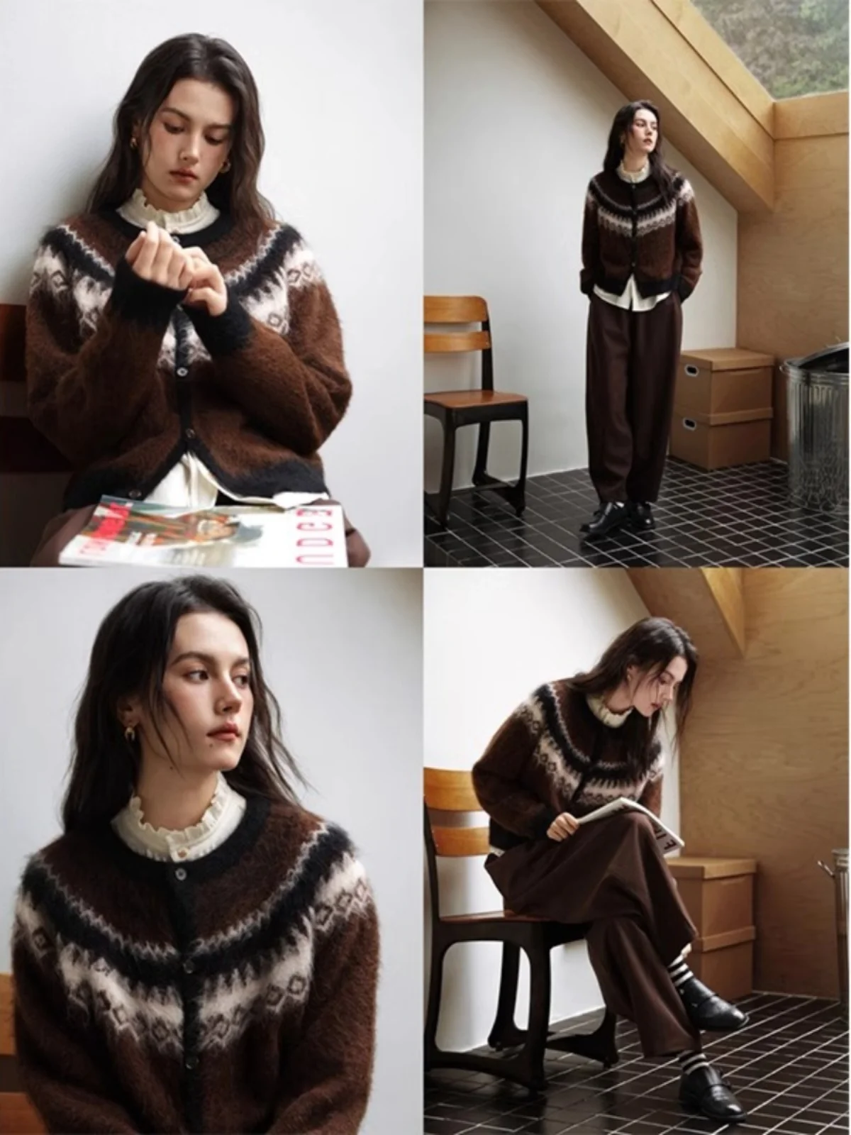 Thumbnail 4 - #72 Latest Long Knit Cardigans Offers