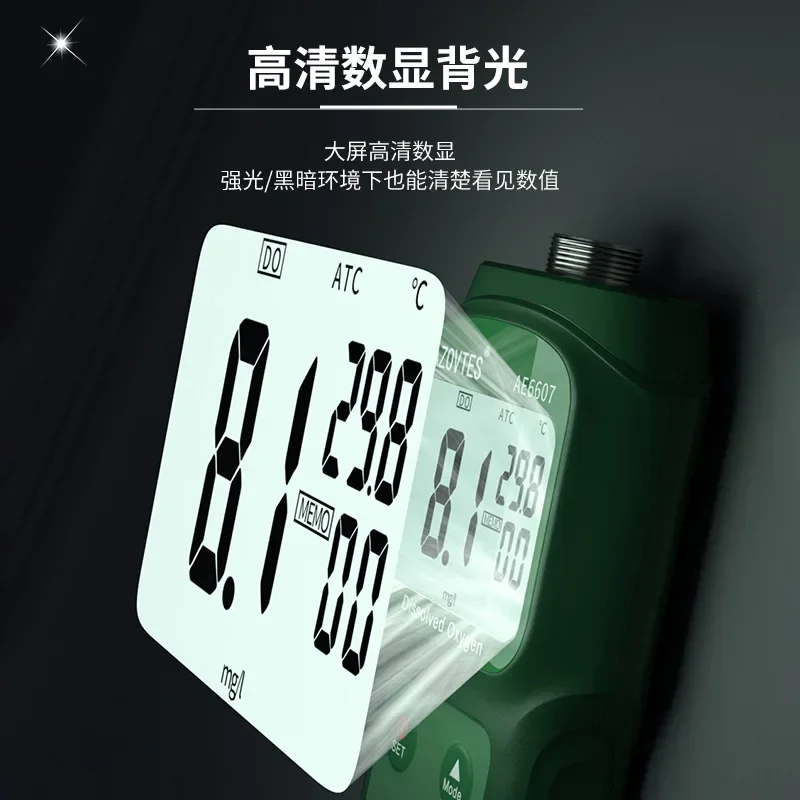 Latest AE6607 Upgraded Dissolved Oxygen Meter Portable Dissolved Oxygen Meter For Aquaculture