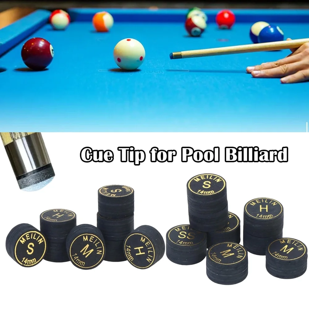 

Professional Billiard Cue Tip High Density Leather Pool Cue Ferrule Replacement Premium Snooker Tip for Enhanced Accuracy