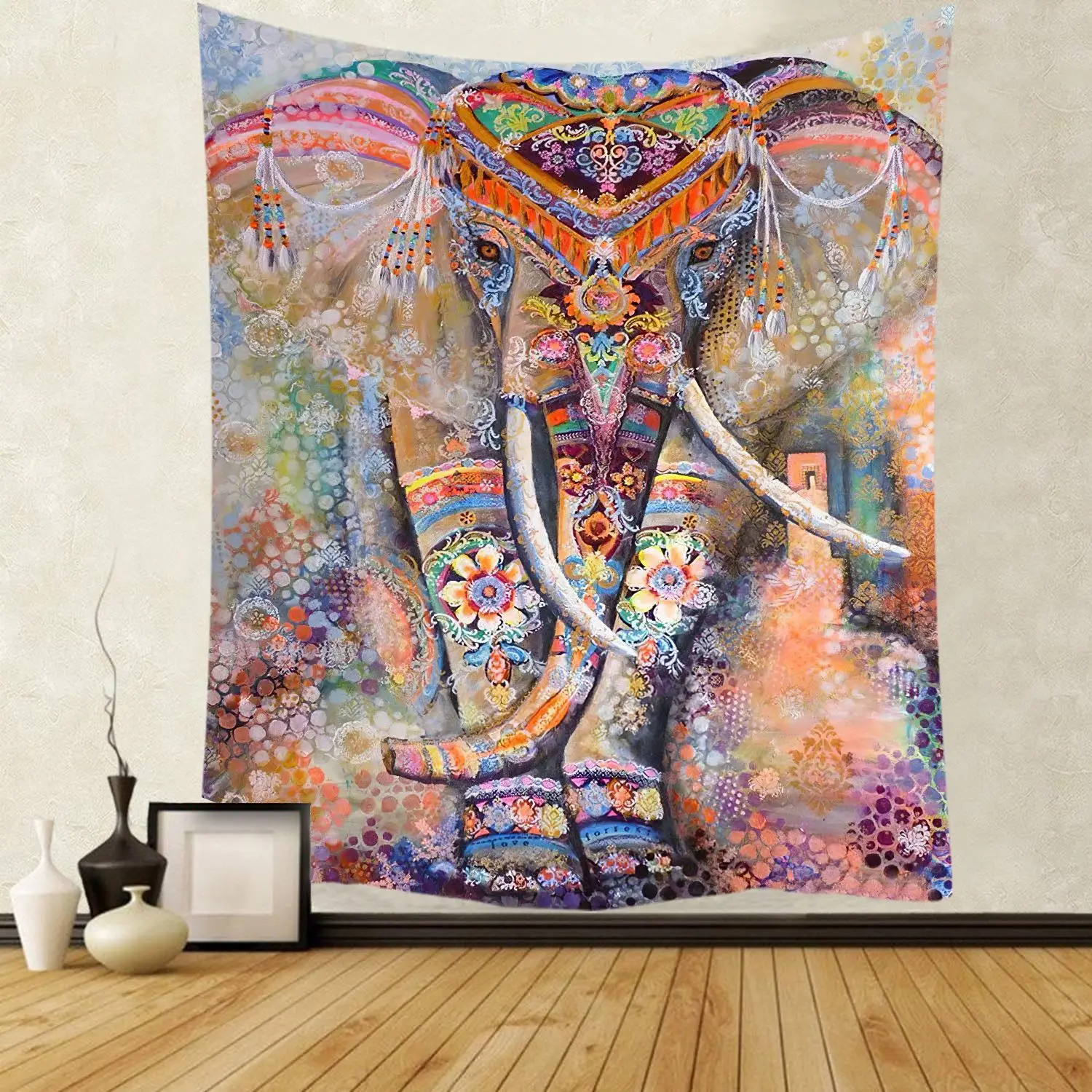 Indiase Mandala muurhangend tapijt Boho wandkleed wandtapijten decor psychedelische hippie Bohemen muurtapijt slaapkamer decoratie