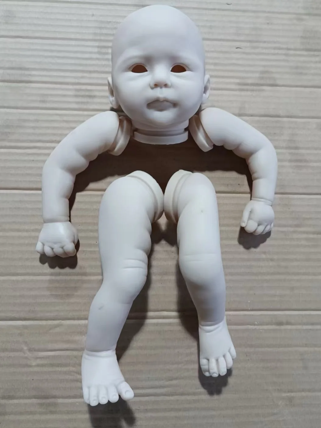 New arrival 20inch Candy Reborn Doll kit Unfinished Unpainted Blank DIY Doll Parts With Cloth Body And Eyes Sweet Baby