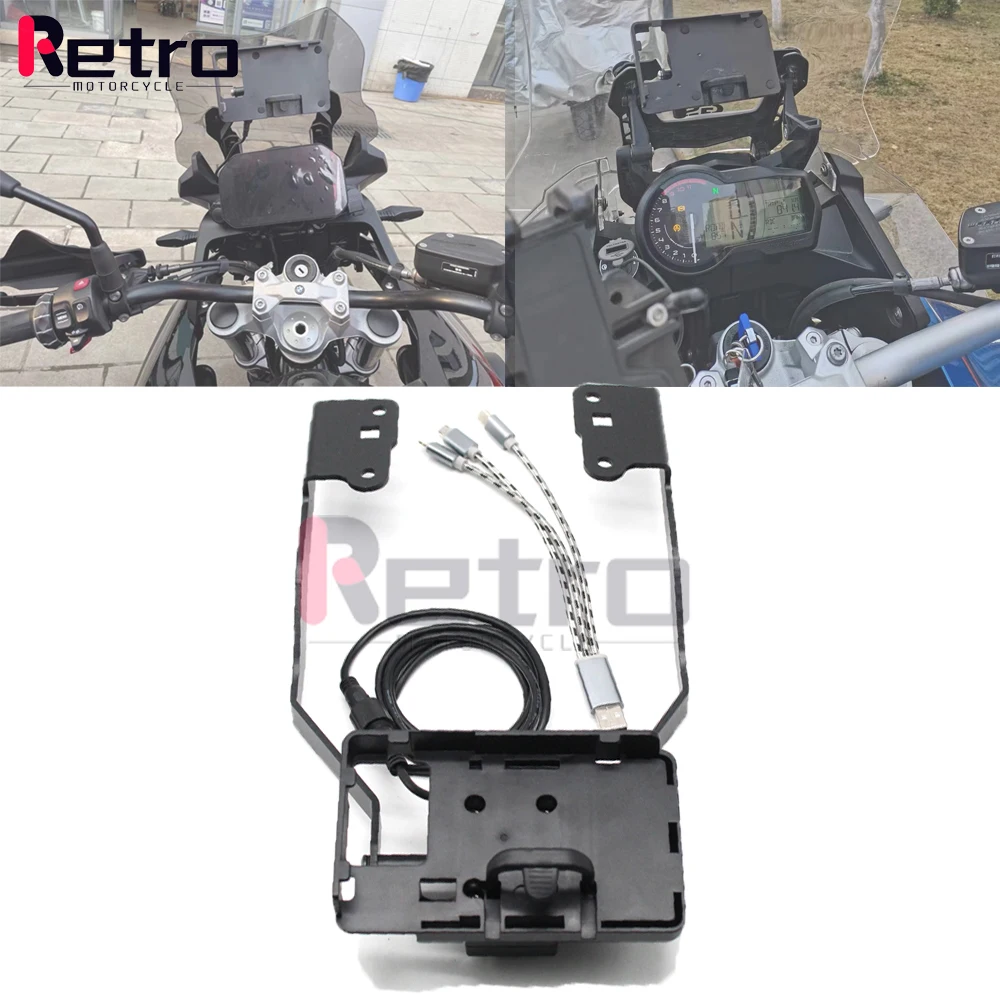 

USB Charger Phone Holder Stand Bracket For BMW F750GS F850GS F750 F850 GS 2018 2019 2020 2021 Motorcycle GPS Navigation Plate