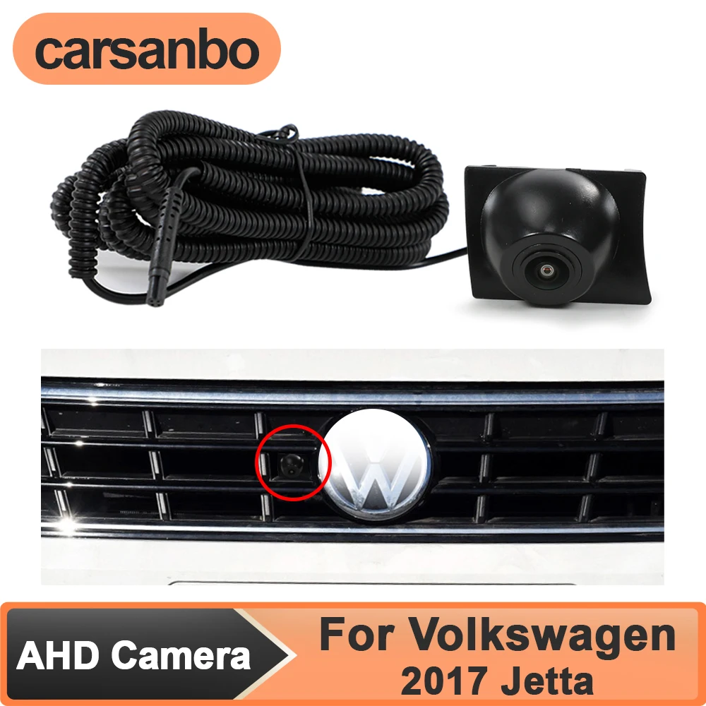 

Carsanbo AHD 1080P 150° Fisheye Lens Car Front View Camera for Volkswagen 2017 Jetta Night Vision Waterproof Parking Monitoring