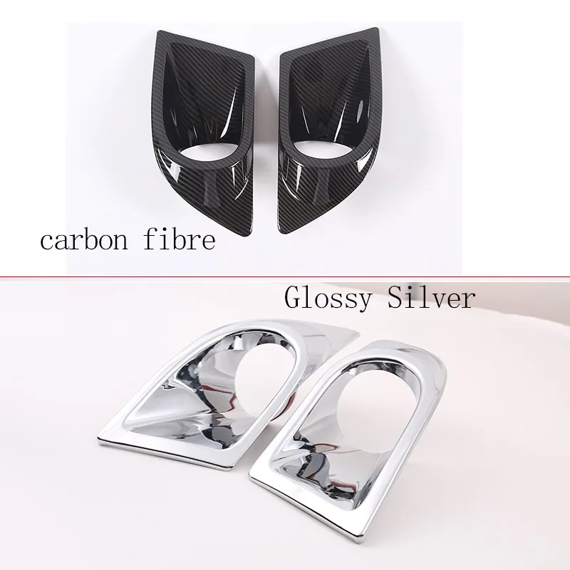 For Mitsubishi Eclipse 2006-2011 Carbon Fiber Style Plastic Car Front Fog Light Lamp Cover Trim Car Accessories