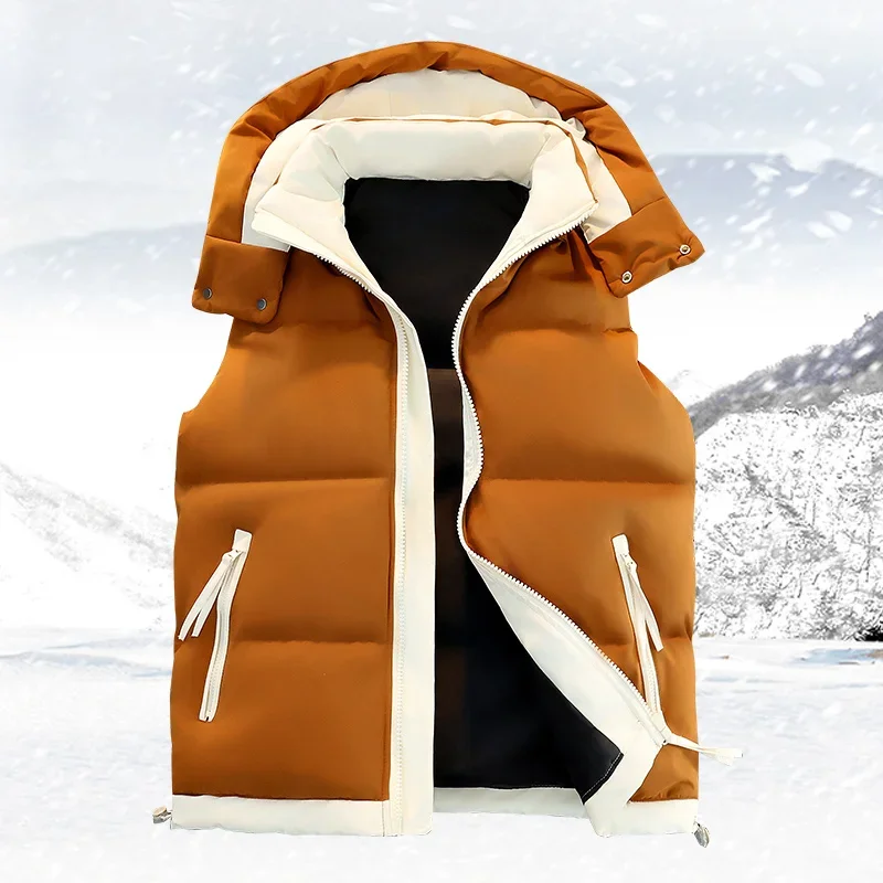 Men Packable Insulated Golf Puffer Vest Outerwear Lightweight Winter Sleeveless Jacket,Water Resistant, Windproof,Puffy Quilted