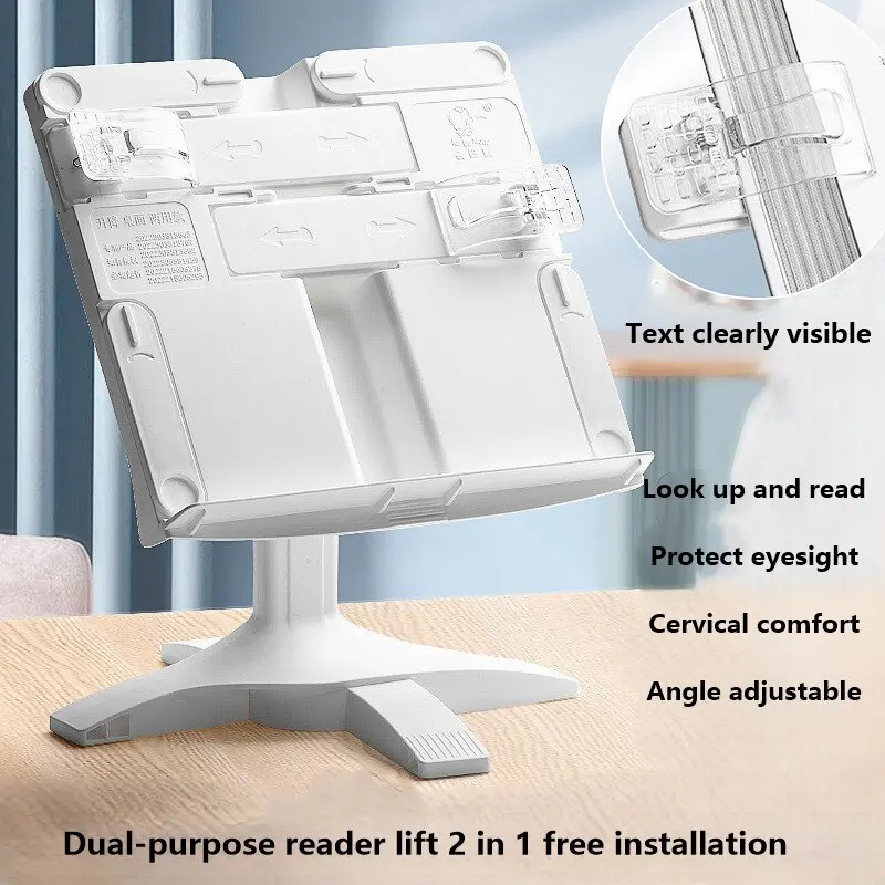 New Lifting Landing Reading Bookshelf Stand Adjustables Tablet Books Holder Multifunctional Bookstand for Home Office Study Room