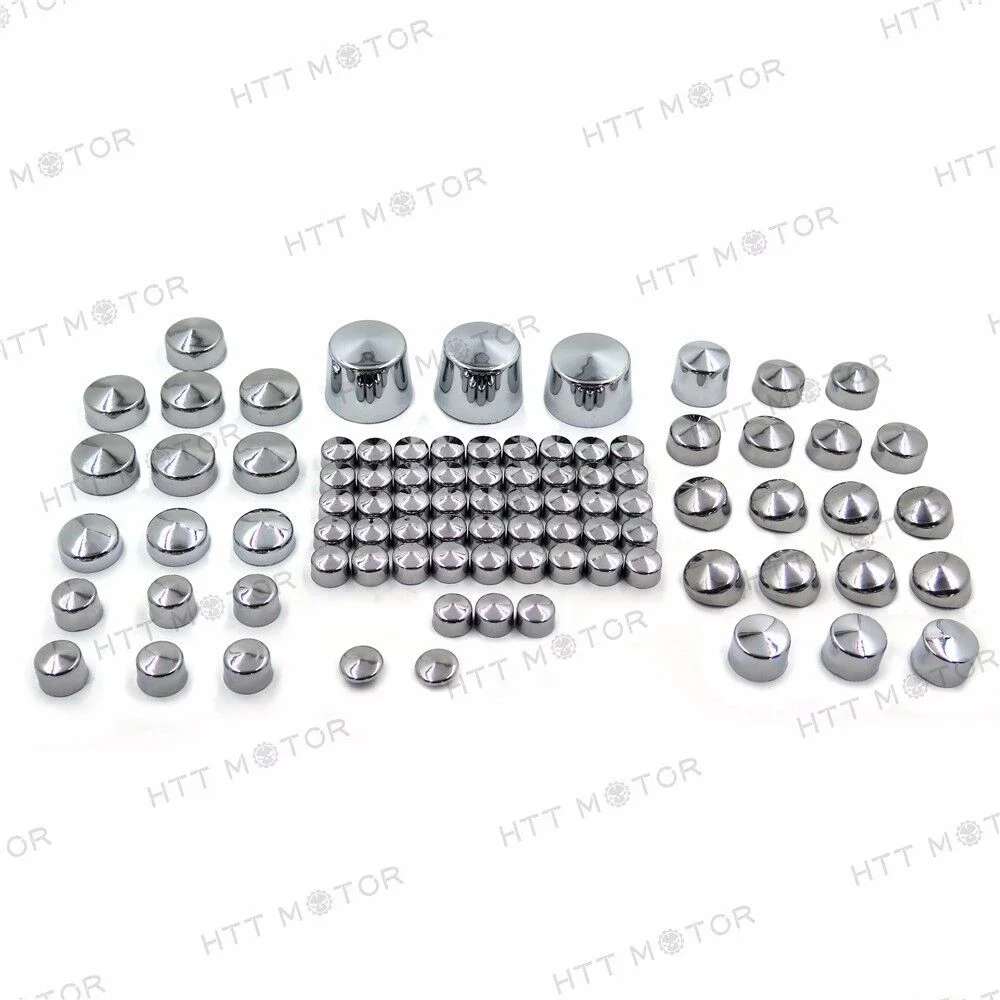 

87 Piece Bolt Caps Dress for 2000-2006 Harley Softail Engine & Misc Bolt Nuts Cover Aftermarket Motorcycle Accessories