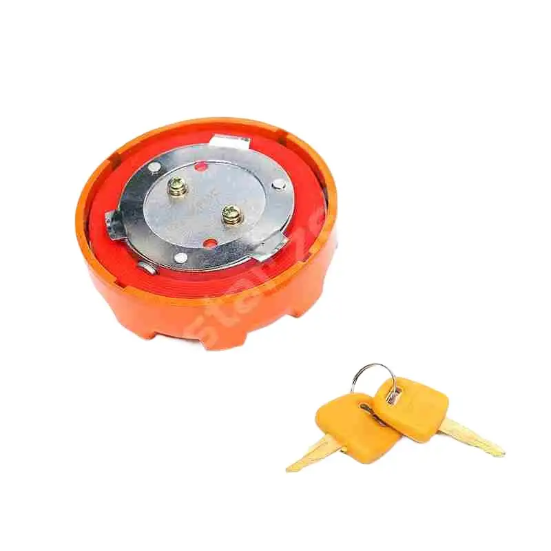EX100-3 ZX200-3 ZAX300-3 EX400-3 Excavator Double Locks Fuel Tank Cover Cap For Hitachi