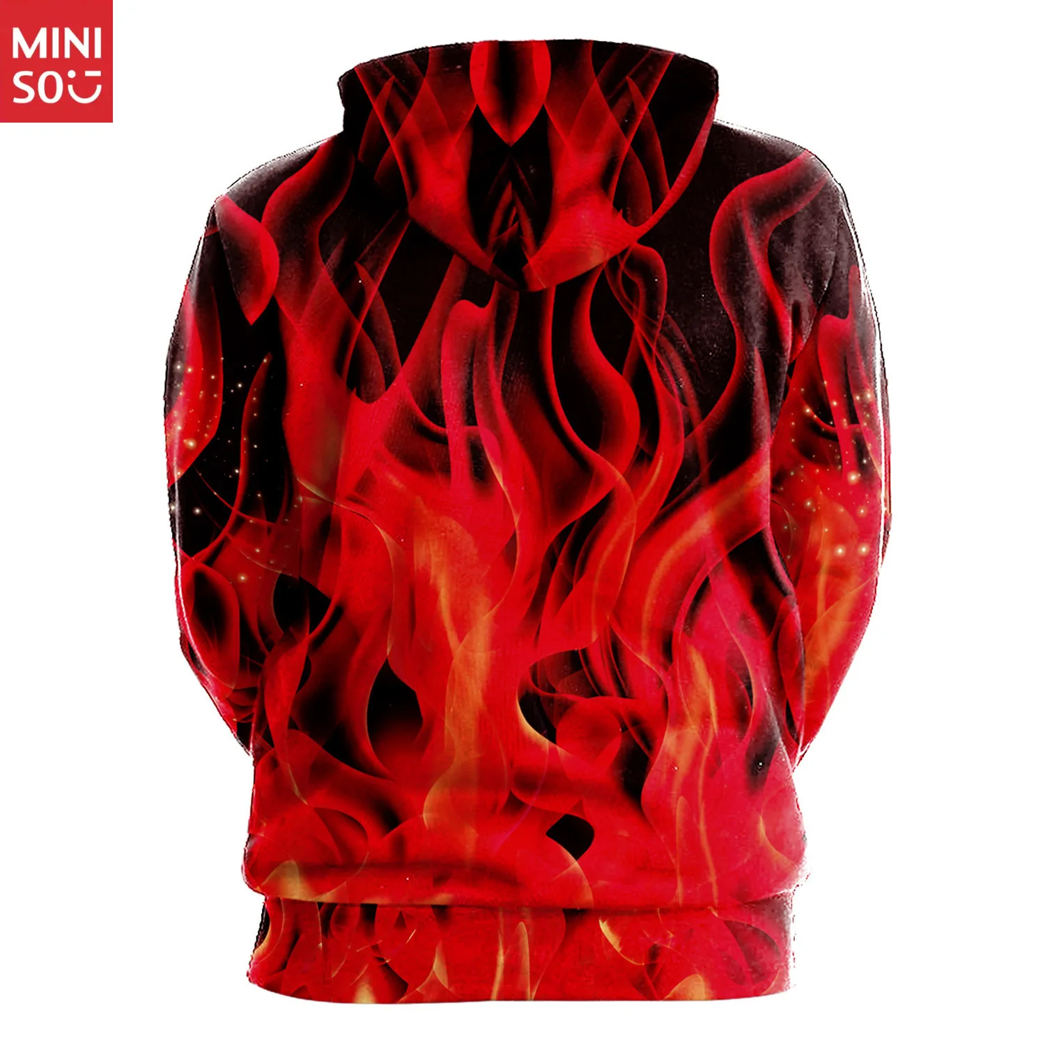 Miniso Autumn and Winter Dragon Ball Saiyan Blue Sun Wukong Printing European and American Long Sleeve Hooded Sweater Men Women