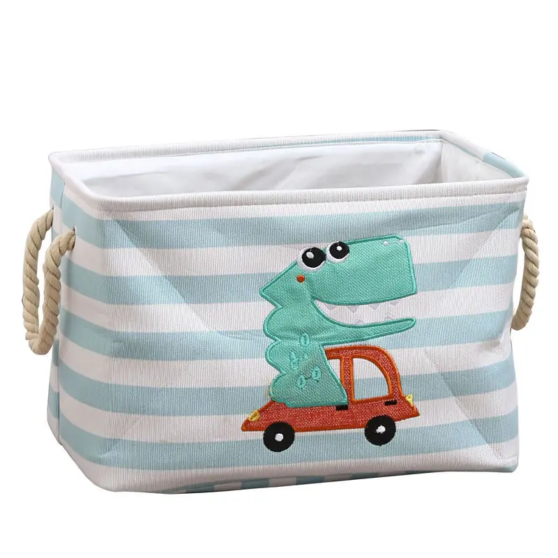 Children'S Plush Doll Storage Basket With Large Capacity Baby Doll Folding Storage Bucket