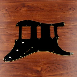 Black, yellow, and black11Hole SSH Guitar Pickguard Scratch Plate For ST Electric Guitars 3Ply guitar accessories