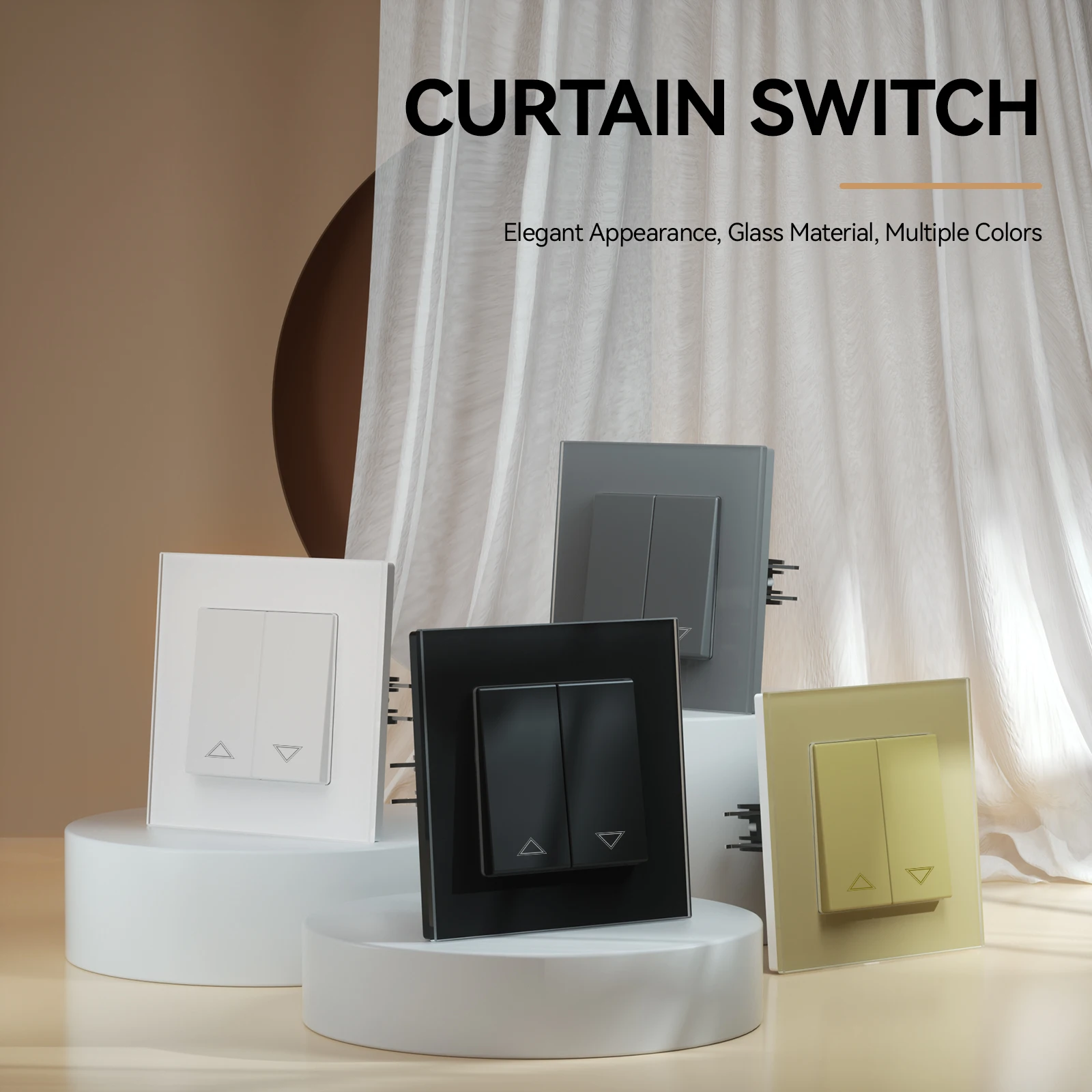 BSEED E 시리즈 기계식 커튼 스위치 전기 롤러 스 - Smart Home Yellow 리뷰 및 가격