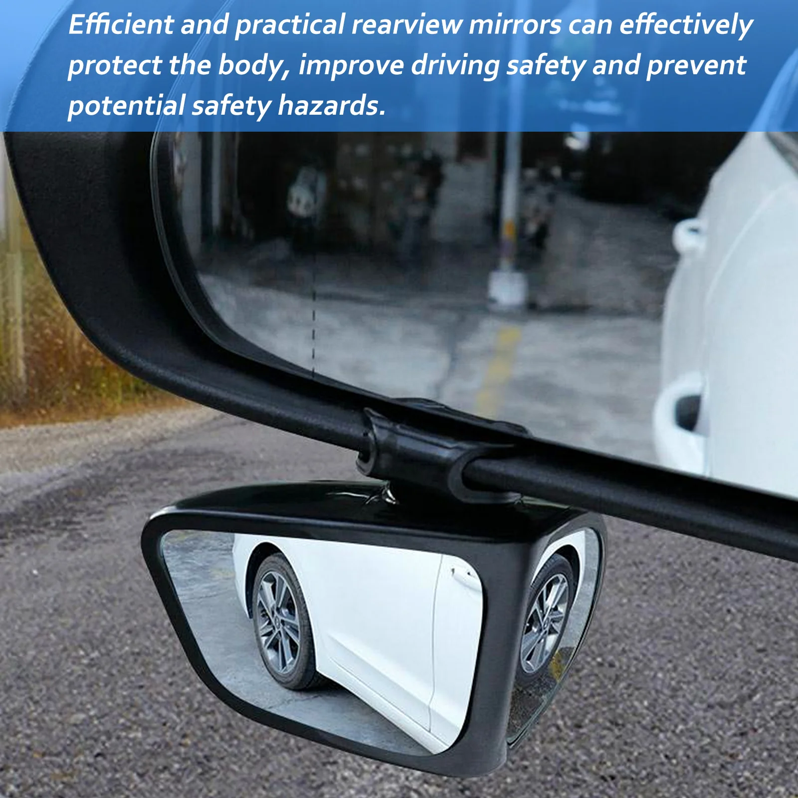 

2Pcs Car Rearview Mirrors Universal Auxiliary Wide Angle Rear View Mirror Car Accessories Vehicle Blind Spot Rearview Mirror