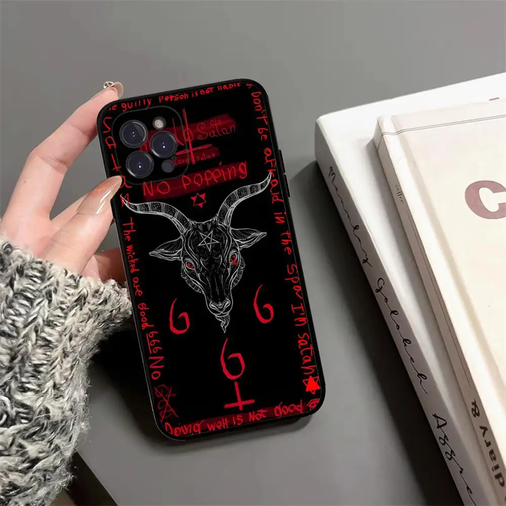 Devil Satan Phone Case For IPhone 15 14 13 12 Mini 11 Pro XS Max X XR SE 6 7 8 Plus Soft Silicone Cover