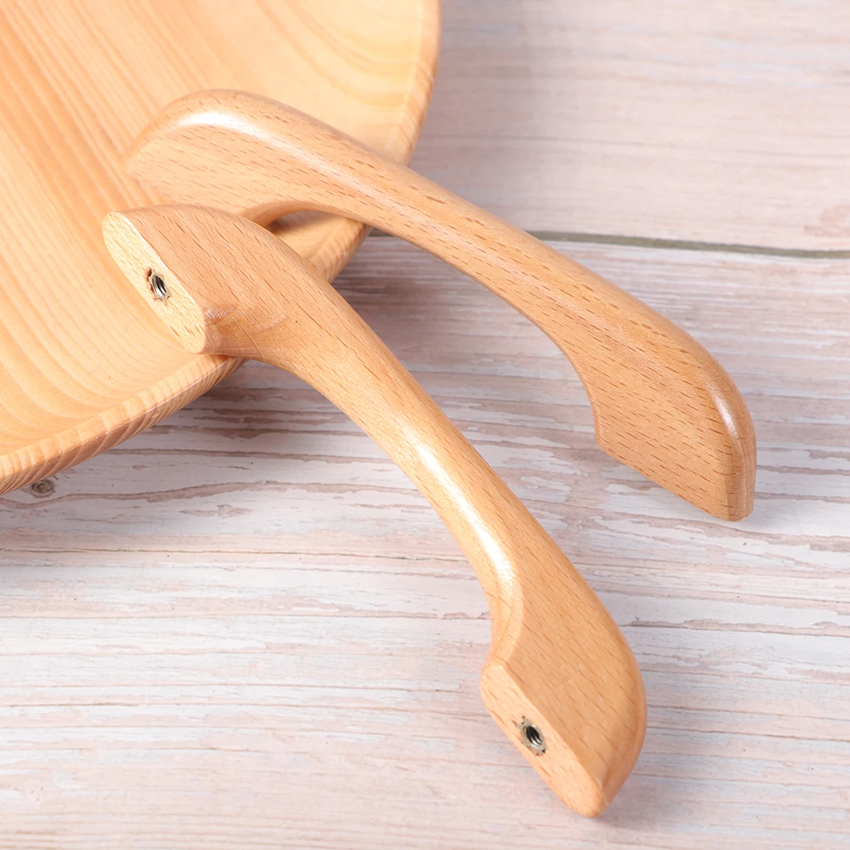

10pcs Wooden Kitchen Cabinets Decorative Door Knobs Bamboo Simple niture Wood Cabinet H H Modern Smooth Safe