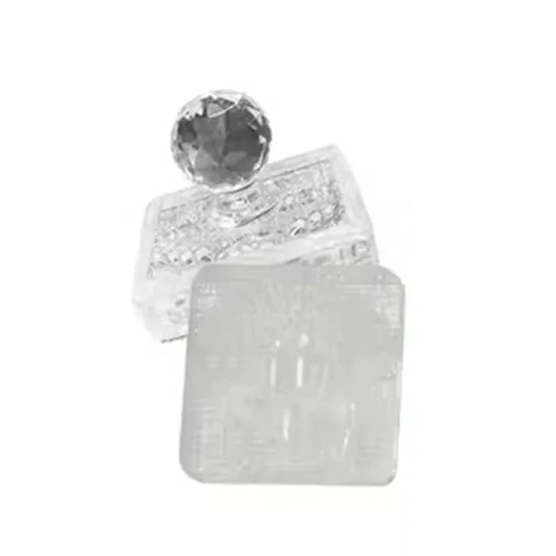 Natural Handmade Transparent Acrylic Soap Embossing Stamp Chapter Imprint Seal For Diy Soap Making Supplies Kits