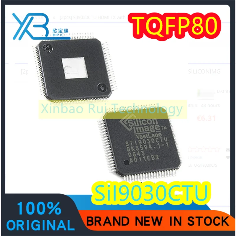 (3/20piece) SII9030CTU SIL9030CTU SII9030 SMD TQFP-80 Transmitter Chip IC Brand New Original Electronics Spot