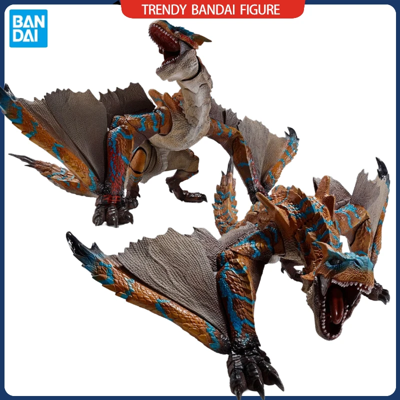 In Stock Bandai SHM TIGREX Monster Hunter:World Iceborne RISE S.H.MonsterArts Action Figure Anime Model Toys Hobby