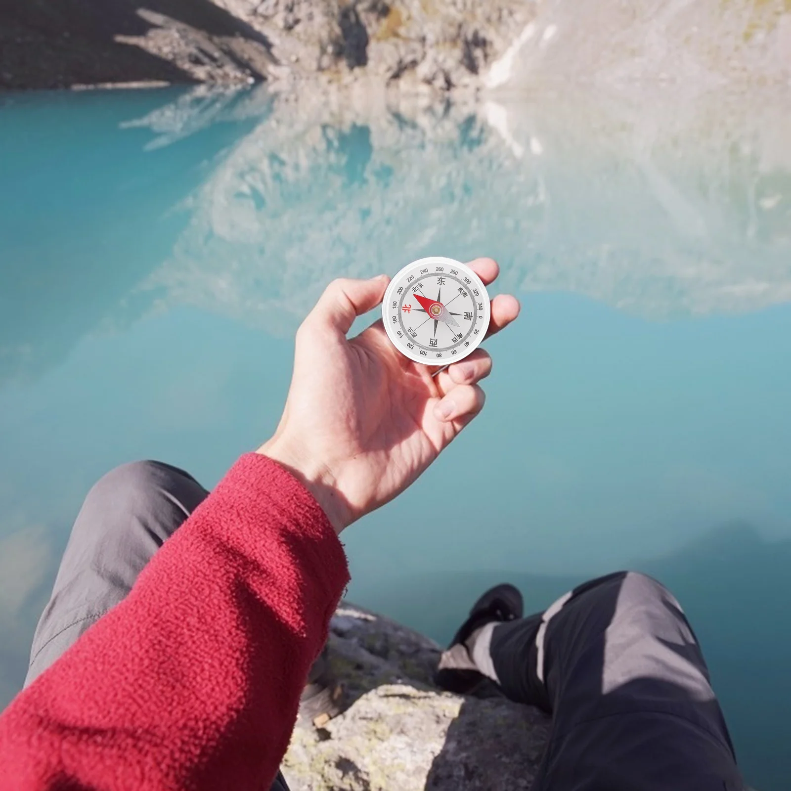 

5Pcs Mini Compass Accurate Easy Read Design Portable Outdoor Survival Camping Hiking Tool Compass