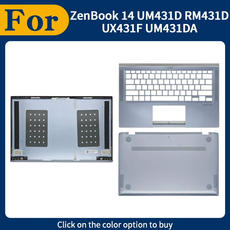 

New Replace Cove For ZenBook 14 UM431D RM431D UX431F UM431DA BX431 U4500F LCD Screen Back Cover Palmrest Lower Bottom Case
