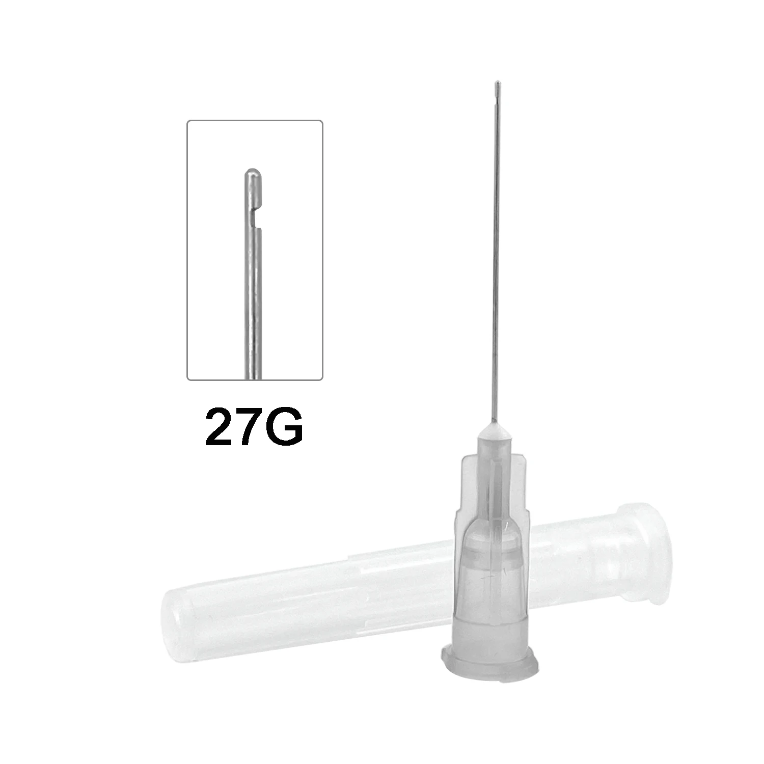 200 Stuks Tandheelkundige Endo-Irrigatie Naaldpunt 25G/27G/30G Eind-Gesloten Zijgat Endo Spuit Wortelkanaalwas Naaldtip Spuit Tip