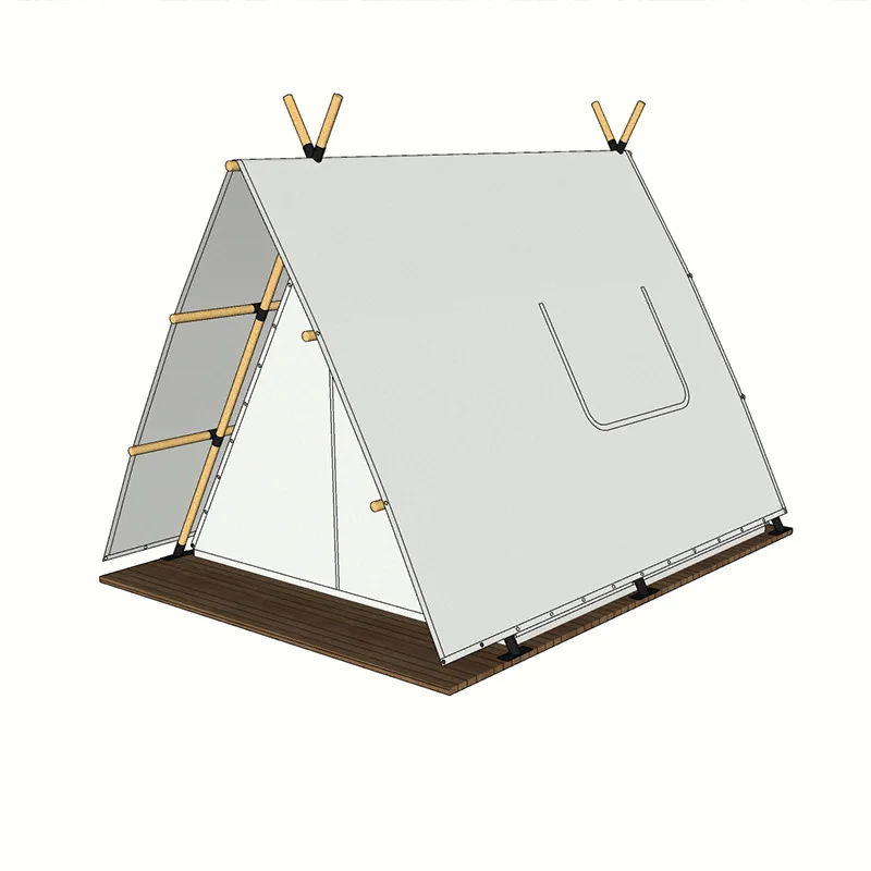Affordable Luxury Tents,Harajuku Outdoor Hotel Tent Wild Luxury Homestay Landscaping Internet Celebrity Clock In Simple Wind Pyr
