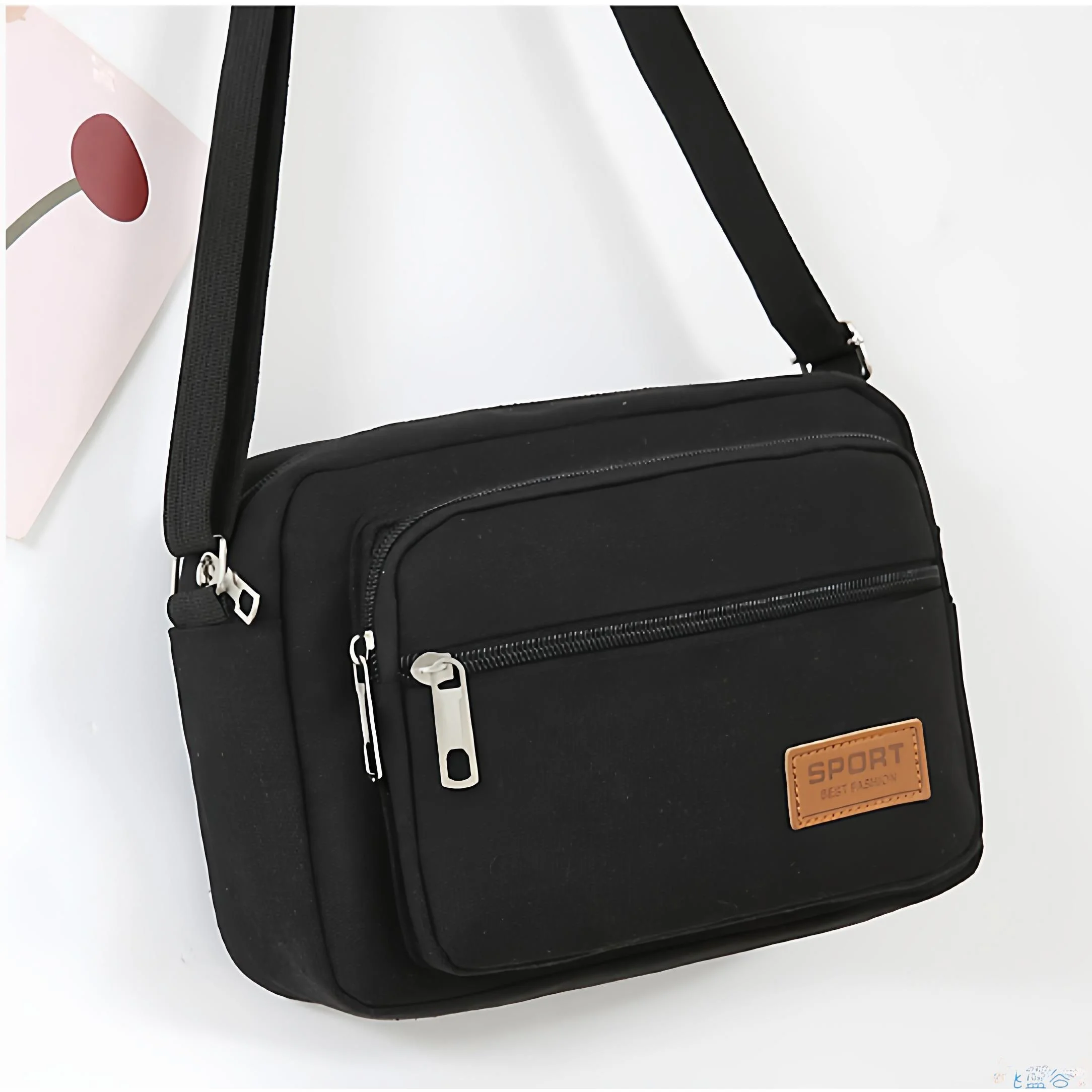 

Сумка-кроссбоди из канваса для бизнеса и повседневного использования, модная сумка через плечо для денег, повседневная сумка-тоут для отдыха