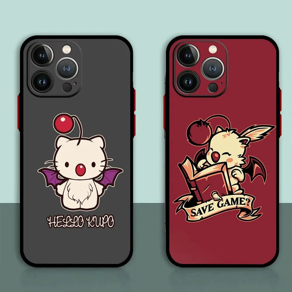 Moogle Final Fantasy Phone Case For iPhone 11,12,13,14,15,XS,XR,X,Mini,Pro,Max,Plus Shell