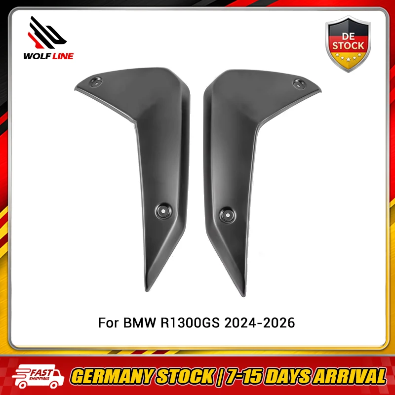 Pannello laterale del radiatore WOLFLINE per BMW R1300GS 2024-2026, carenatura in plastica ABS per moto, protezione telaio, nero opaco
