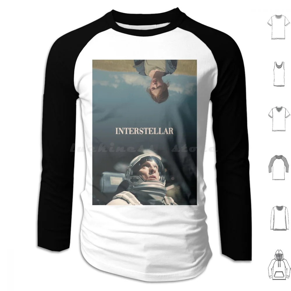 Interstellar Reversal Poster Hoodie cotton Long Sleeve Christopher Nolan Interstellar Matthew Mcconaughey Anne