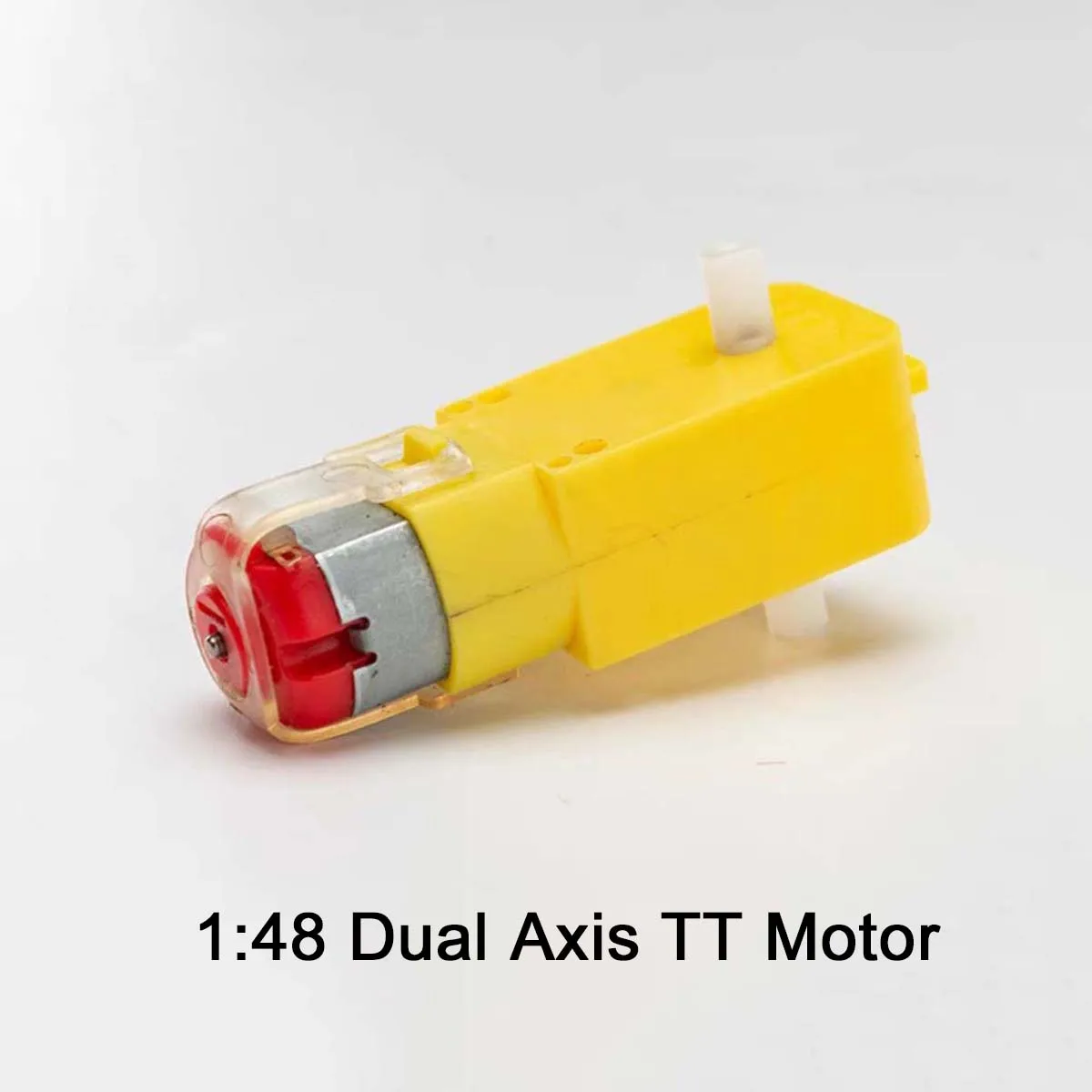 1Pcs TT Motor Smart Car Robot Gear Motor Micro Reduction Motor 1:48 Single/Double Axis Motor Remote Control Car DC Gear Motor