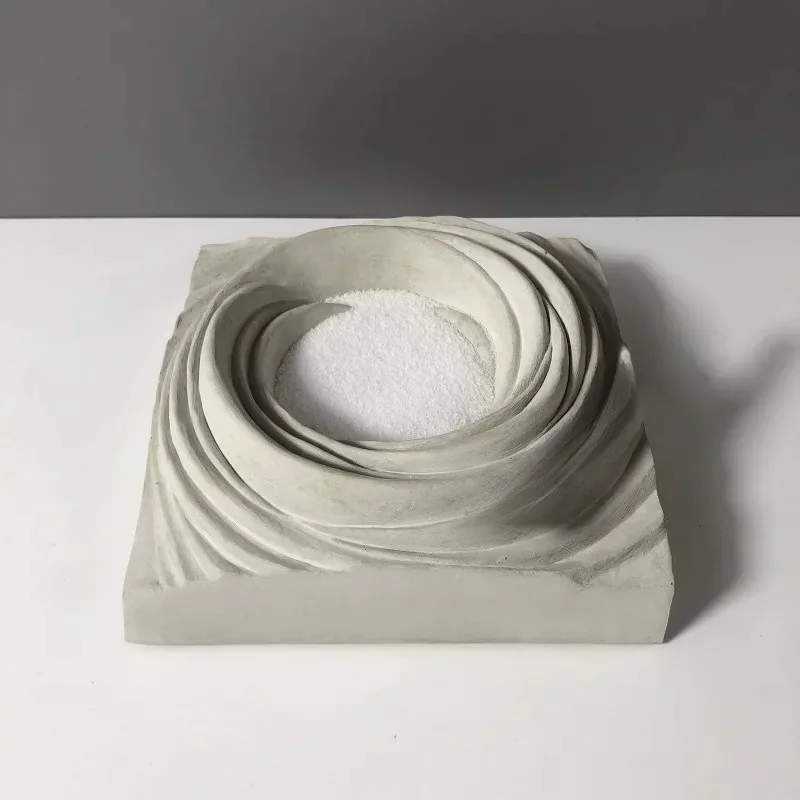 Creative Ashtrays Industrial Cement Distressed Ashtrays Vortex Shaped Durable Smoking Accessories Household Merchandises
