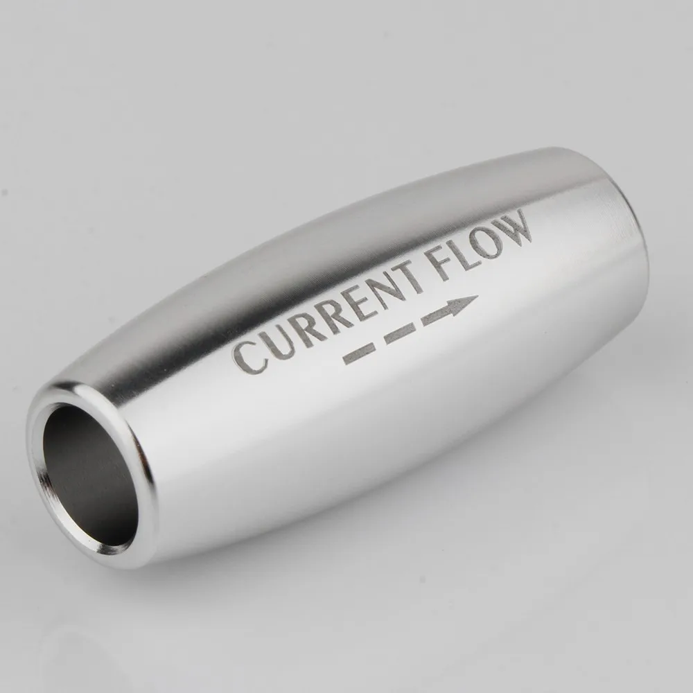 2/4 Stück Stromfluss-Audio-Entstörfilter 9mm HIFI Silber Aluminium Hergestellt Entstörfilter Kabel – Detail 6