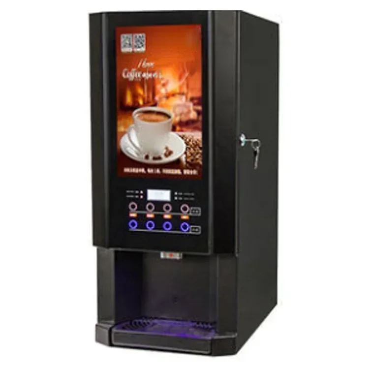 Hot sales Table 6 Flavors Of Hot And Cold Coffee Machine Automatic One Hot Cocoa Juice Instant Coffee Machine