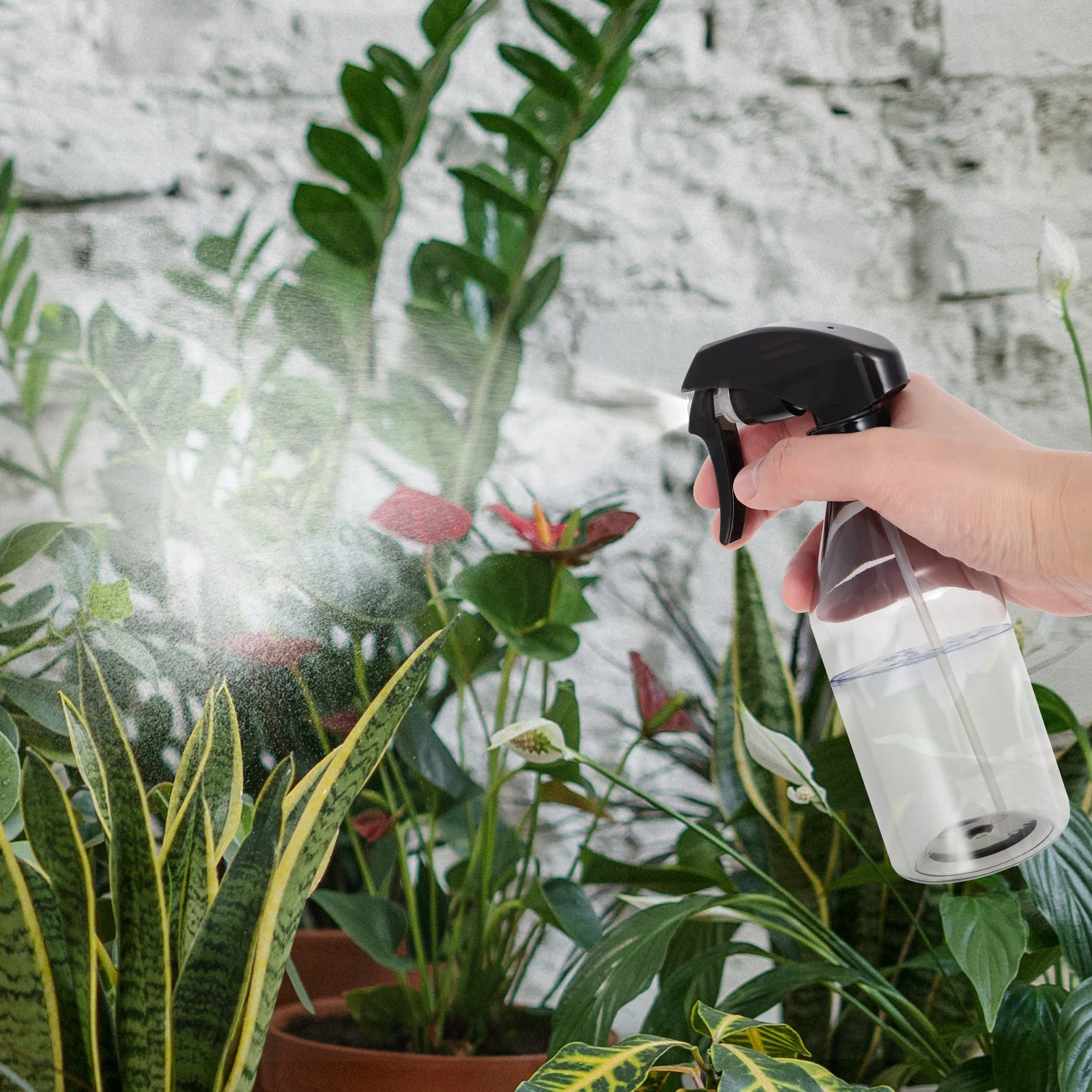 

2pcs Thickened Spray Bottle For Plant Watering Garden Balcony Indoor Bonsai Hair Salon Makeup Refillable Misters Spraying Cans