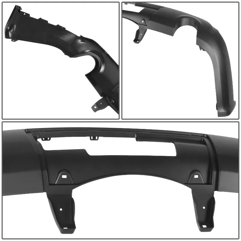 US For 2016 2017 2018 2019 2020 2021 2022 Dodge Durango Primed Black Rear Lower Bumper Valance w/ Exhaust Holes