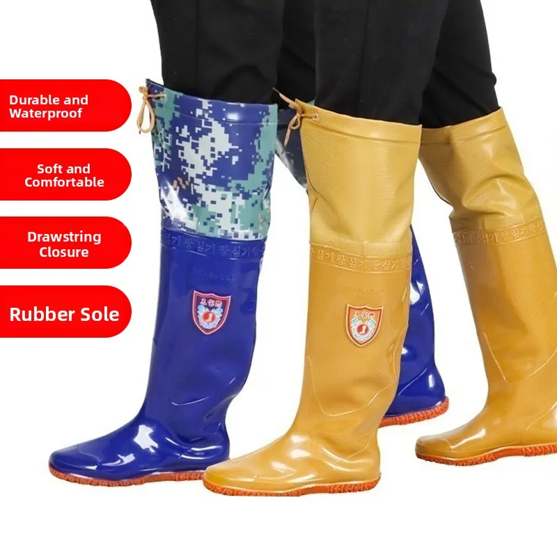

Unisex High-Tube Rice Planting Boots Long Water Shoes Fishing And Swimming Shoes Soft Bottom Field Socks for Men And Women