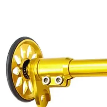 Aluminum Alloy Folding Bike Telescoping Rod for Brompton Easy Wheel Stand Improves Center of Gravity During Transport