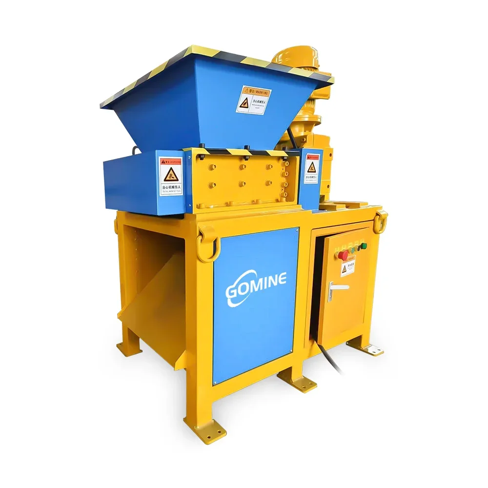 High Efficiency Small Wood Plastic PET Bottle Rubber Crusher Machine Solid Waste Scrap Metal Shredder Machine