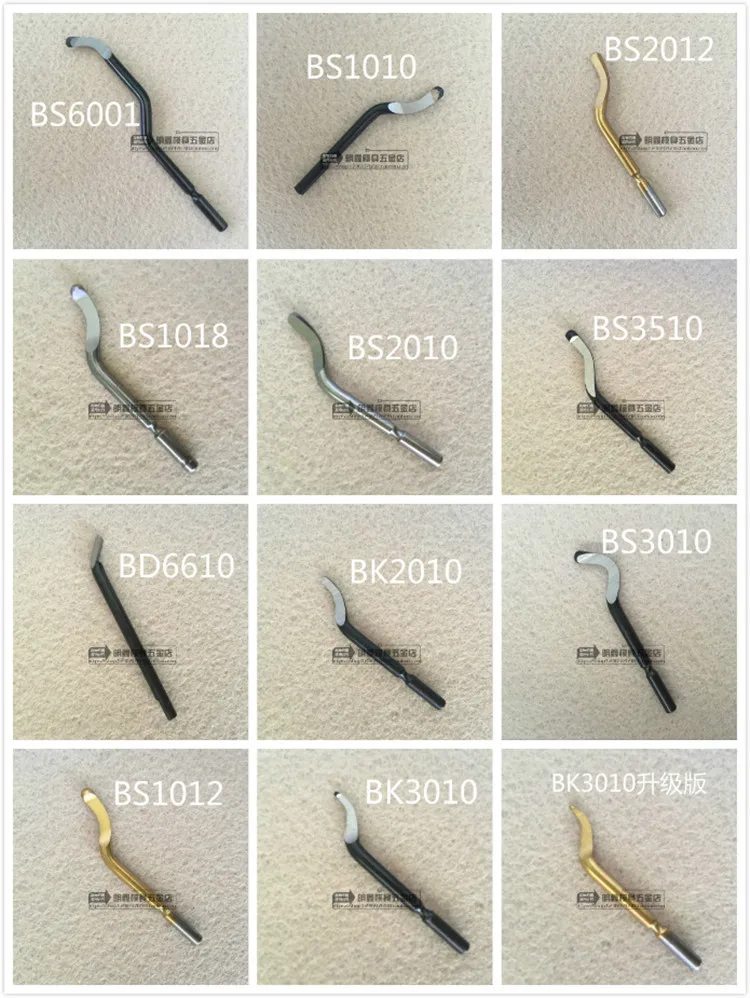 Raschietto per sbavatura bs1010 plastica rame alluminio ferro acciaio raschietto bs1018 acciaio inossidabile bk3010 foro interno
