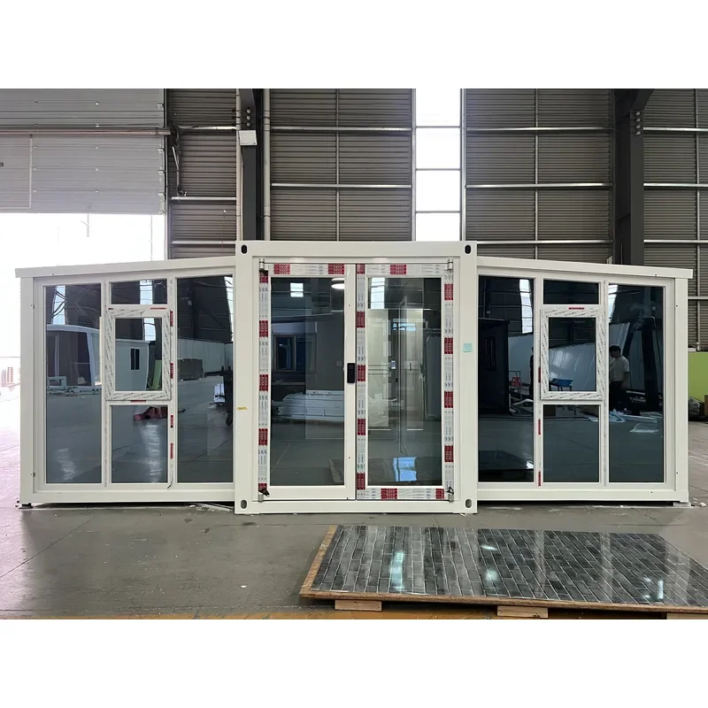 Expandable House 20FT/30FT/40FT Container Kit, Pre-Constructed Shipping Home With Windows and Doors for House (WHITE, 20FT)