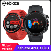 Zeblaze Ares 3 Plus Smartwatch New 3D Interactive 1.43in AMOLED Screen 24h Health Monitor Bluetooth Phone Calls Smart Watch Men